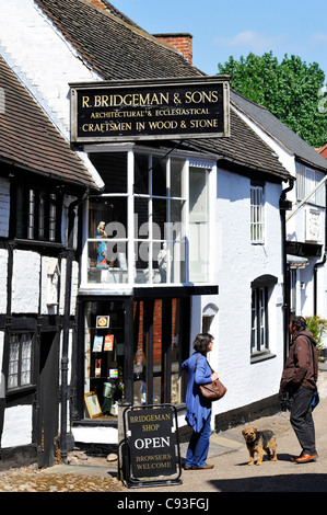 R Bridgeman et fils shop à Lichfield. Banque D'Images