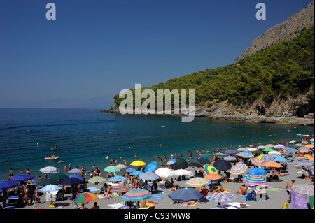 Italie, Basilicate, Maratea, plage de Fiumicello Banque D'Images