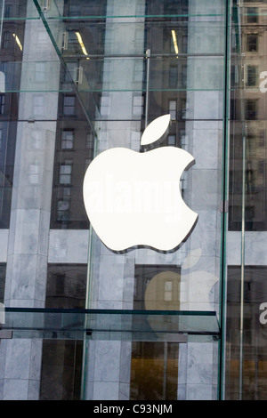 Apple Store sur la 5e Avenue, New York City USA Banque D'Images