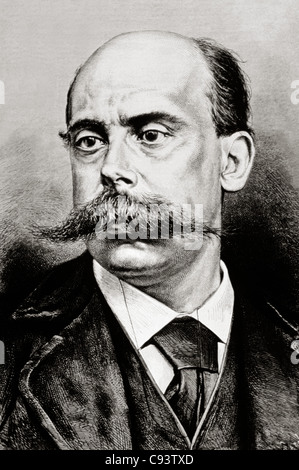 Emilio Castelar (1832-1899). Homme politique républicain espagnol. La gravure. Banque D'Images