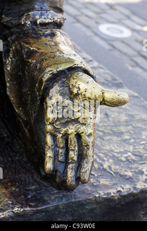 Les immigrants Sculpture dans Battery Park New York USA Banque D'Images