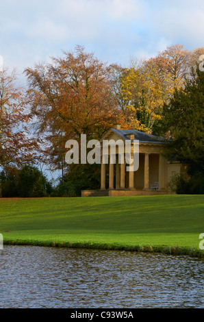 Temple de la belle Stowe Gardens en Amérique du Buckinghamshire Banque D'Images