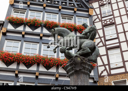 Centre Ville, à Cochem (Allemagne) Banque D'Images