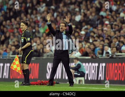 Fabio Capello Manager de l'Angleterre - l'Angleterre contre l'Espagne - Football International Friendly au stade de Wembley - 12/11/2011 - CRÉDIT OBLIGATOIRE : Martin Dalton/TGSPHOTO - applique auto-facturation le cas échéant - 0845 094 6026 - contact@tgsphoto.co.uk - AUCUNE UTILISATION NON RÉMUNÉRÉ Banque D'Images