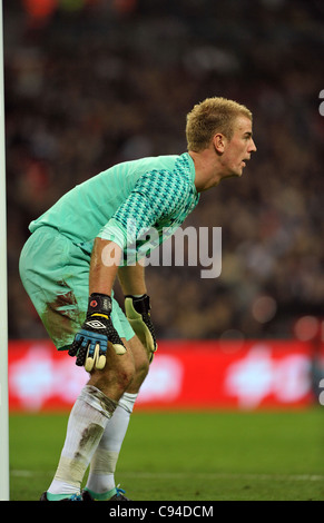 Joe Hart, gardien de but de l'Angleterre - l'Angleterre contre l'Espagne - Football International Friendly au stade de Wembley - 12/11/2011 - CRÉDIT OBLIGATOIRE : Martin Dalton Banque D'Images