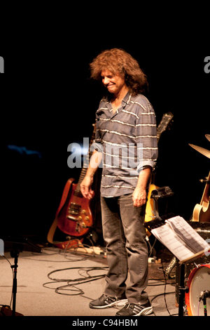 Pat Metheny et son trio @ Bologna Bologne Europauditorium pour le Festival de Jazz Banque D'Images