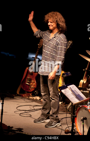 Pat Metheny et son trio @ Bologna Bologne Europauditorium pour le Festival de Jazz Banque D'Images