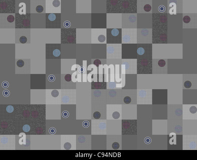 Résumé de fond gris, style effet numérique Banque D'Images