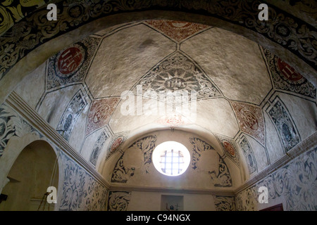 Ibiza Sant Miquel de Balansat église intérieure architecture Méditerranéenne Banque D'Images