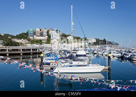 Torquay Marina (New Harbour), Devon, Angleterre, Royaume-Uni Banque D'Images