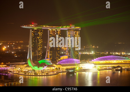 Marina Bay Sands Hotel, Singapore Banque D'Images