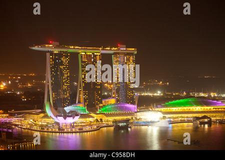 SSands Marina Bay Hotel, Singapore Banque D'Images