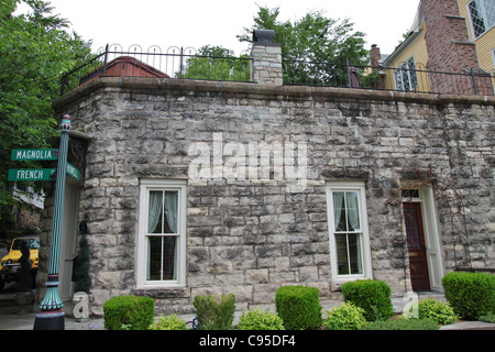 Un vieux bâtiment à Eureka Springs, Arkansas. Banque D'Images