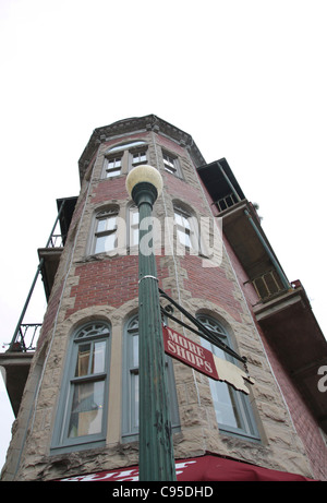 Un vieux bâtiment à Eureka Springs, Arkansas. Banque D'Images