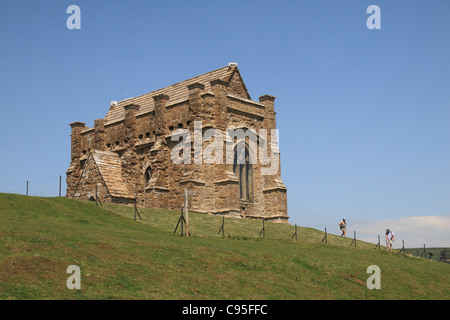 Chapelle de Sainte Catherine est sur une colline dominant le joli village d'Abbotsbury, Dorset, UK. Banque D'Images