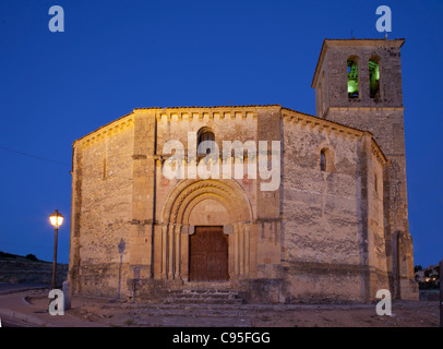 L'église de la croix vraie. Iglesia de la Vera Cruz. Segovia, Espagne. La construction du temple Banque D'Images