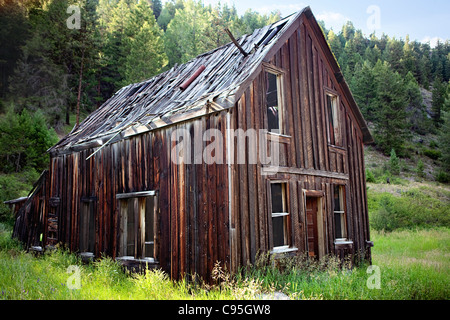 Image de la grange à Bodie, Washington Banque D'Images