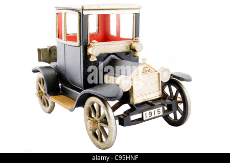 Réplique de 1915 voiture Ford modèle T vue latérale avant Banque D'Images