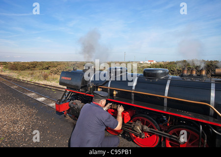 L'Angleterre, Kent, Dungeness, Le Romney Hythe et Dymchurch Railway Miniature Banque D'Images