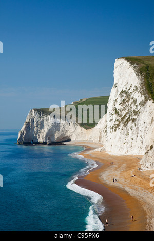 L'Angleterre, dans le Dorset, Durdle Door, Durdle Door Beach Banque D'Images