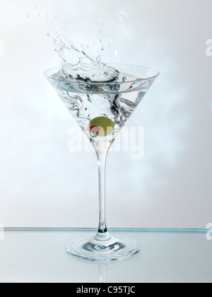 , Martini Splash Banque D'Images