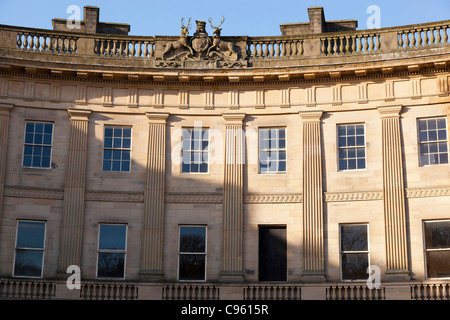 Un segment de la Crescent à Buxton. Banque D'Images