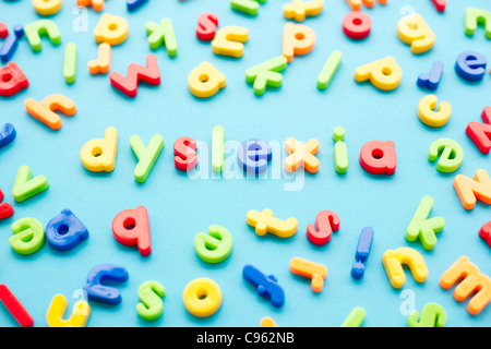 La dyslexie, conceptual image. Banque D'Images