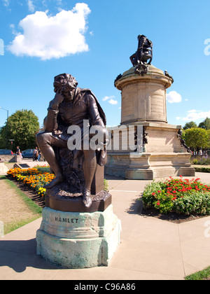 Statue de hameau, Stratford upon Avon, Warwickshire, UK Banque D'Images