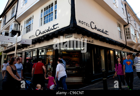 Succursale de Hotel Chocolat à Canterbury, Kent Banque D'Images