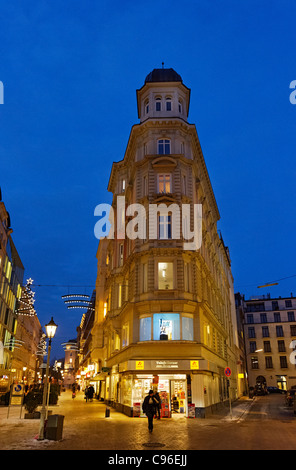Colonnaden shopping street, downtown, ville hanséatique de Hambourg, Allemagne, Europe Banque D'Images