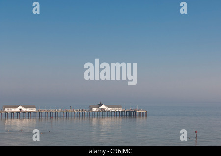 Une vue de la jetée, à Southwold, Suffolk , Angleterre , Angleterre , Royaume-Uni Banque D'Images