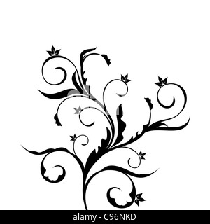 Floral design elements de conception - vector Banque D'Images