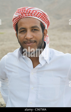 Portrait d'un bédouin jeune homme, Egypte Banque D'Images