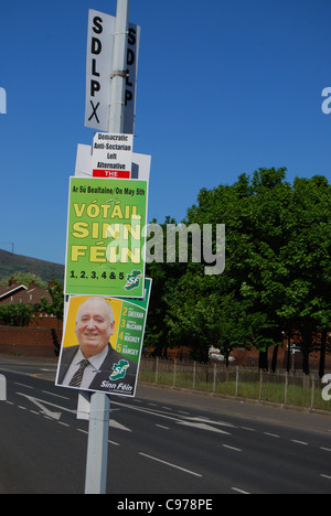 Voter le Sinn Fein affiche électorale 2011 Nombre 3001 Banque D'Images