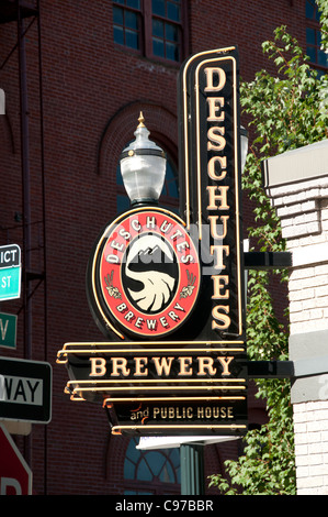 Bière Brasserie Deschutes Portland Oregon United States of America USA Banque D'Images