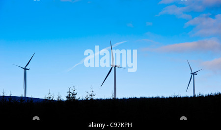 Les éoliennes à l'Éolien près de Clyde, Abington Lanarkshire Du Sud Banque D'Images