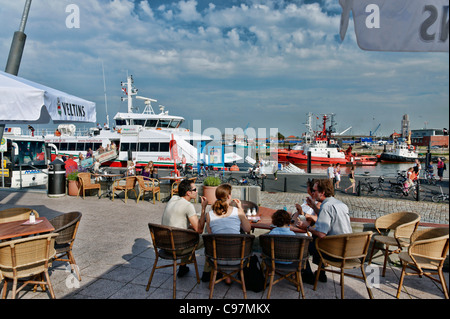 Vieux Port, Cuxhaven, Mer du Nord, Basse-Saxe, Allemagne Banque D'Images