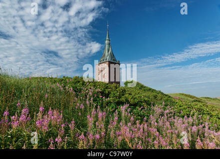 Tour ouest, Mer du Nord Spa Resort Wangerooge, Frise orientale, Basse-Saxe, Allemagne Banque D'Images