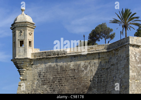 Watch Tower à Malte le Refuge Point Jardin Banque D'Images