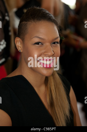 Liz Cambage à la Melbourne Cup, le 1 novembre 2011. Banque D'Images