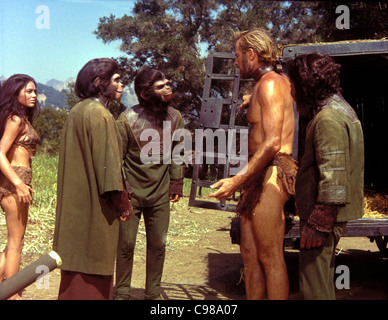 La Planète des Singes Année : 1968 - USA Charlton Heston, Roddy McDowall, Kim Hunter, Linda Harrison Réalisateur : Franklin J. Schaffner Banque D'Images