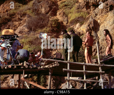 La Planète des Singes Année : 1968 - USA Charlton Heston, Linda Harrison Réalisateur : Franklin J. Schaffner Shooting photo Banque D'Images