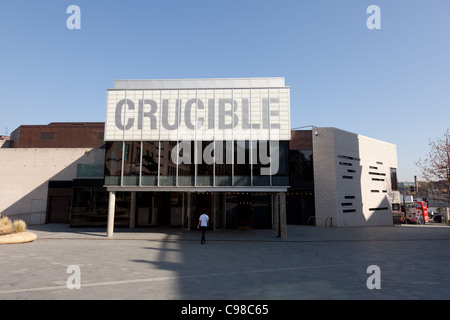 Le théâtre Crucible Tudor Square, dans le centre-ville de Sheffield Banque D'Images