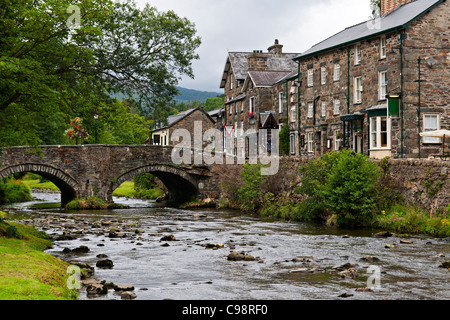 Le village de galles à Beddgelert Banque D'Images