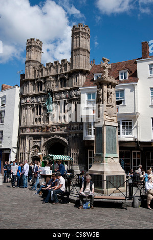 Marché du beurre Canterbury Kent Banque D'Images