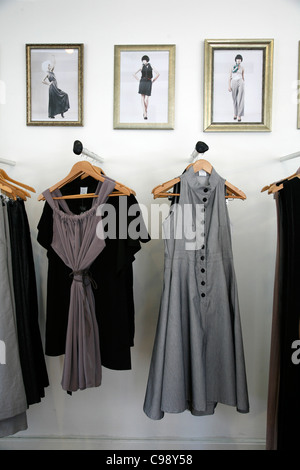 Boutique de vêtements Mizo dans quartier de Neve Tzedek, Tel Aviv, Israël. Banque D'Images