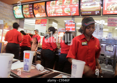 Willemstad Curaçao,pays-Bas Lesse Leeward Antilles,ABC Islands,Punda,Prinsenstraat,McDonald's,restaurant restaurants repas café cafés, rapide f Banque D'Images