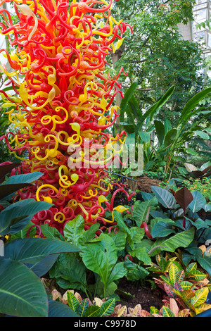 Dale Chihuly glass artworks au Franklin Park Conservatory à Columbus, Ohio. Banque D'Images