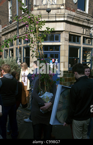 Coumbia Road Flower Market Banque D'Images