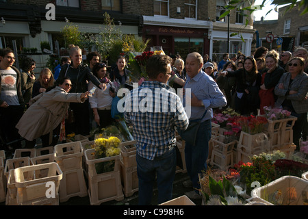 Coumbia Road Flower Market Banque D'Images